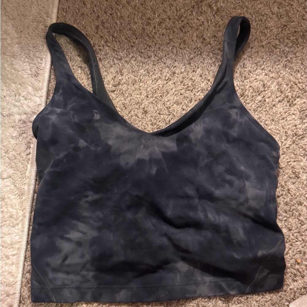 Stylish Black Tie-Dye Women's Top